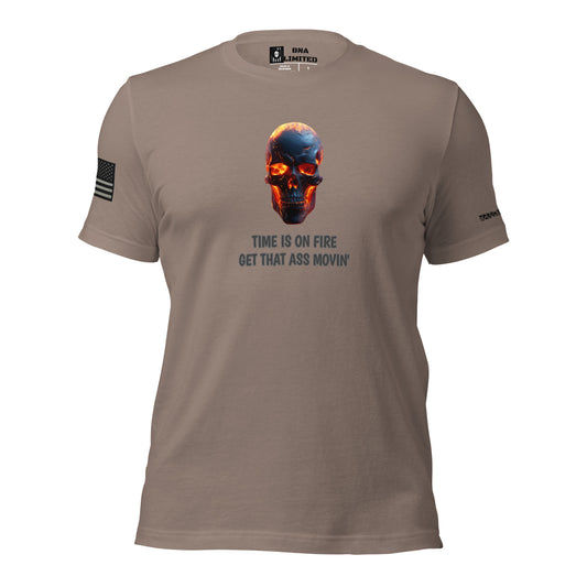 BNA LTD Burning skull T shirt
