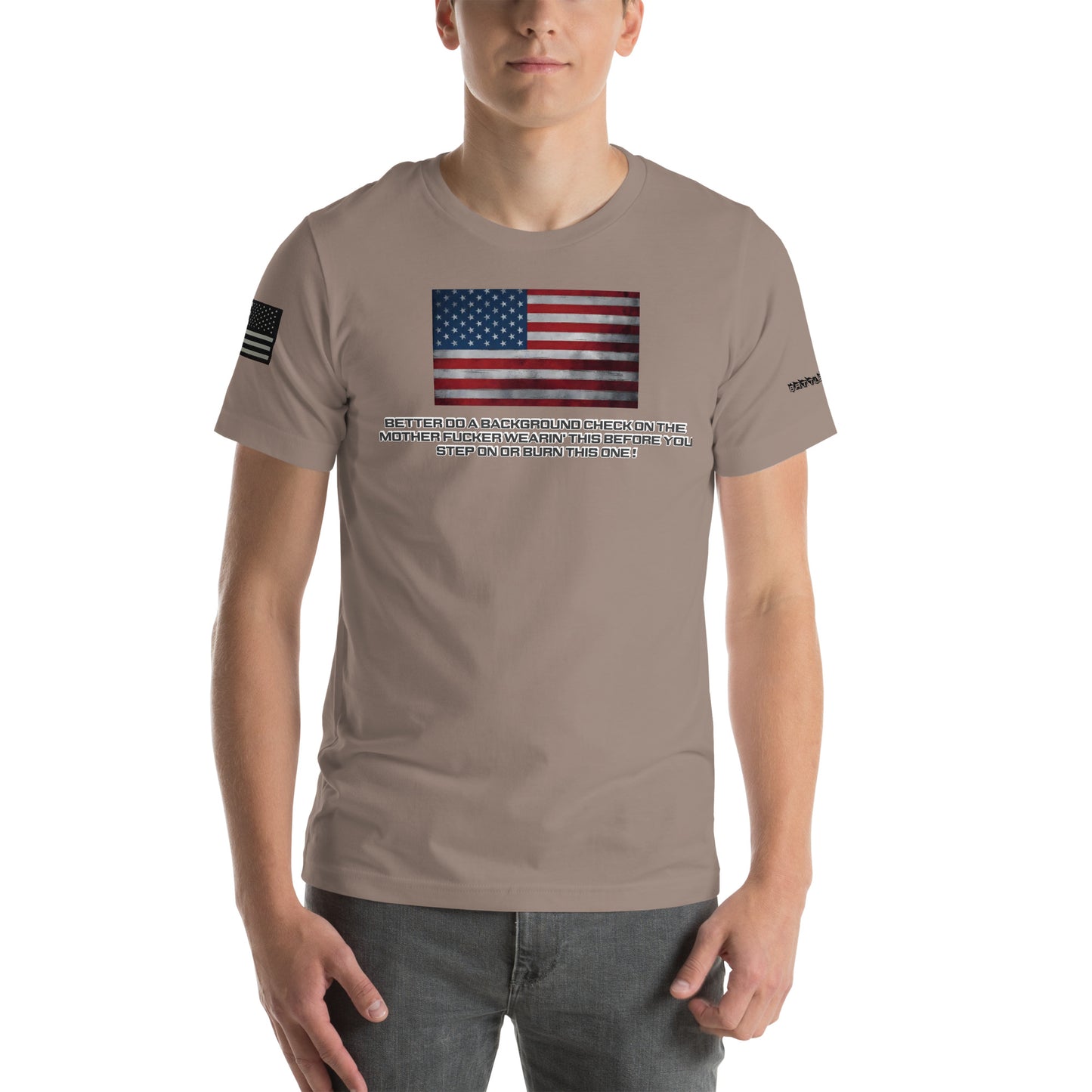 BNA LTD USA flag T shirt