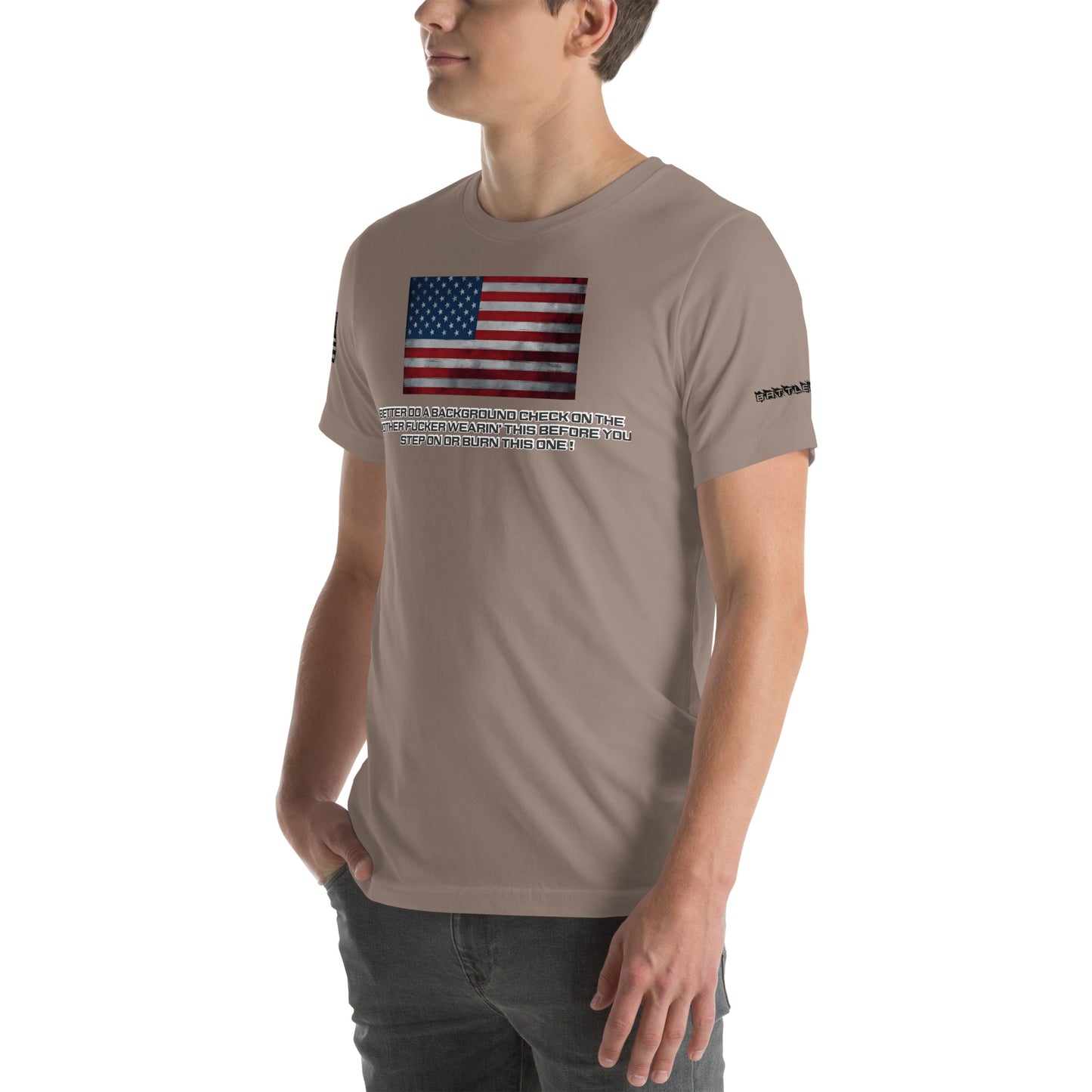 BNA LTD USA flag T shirt
