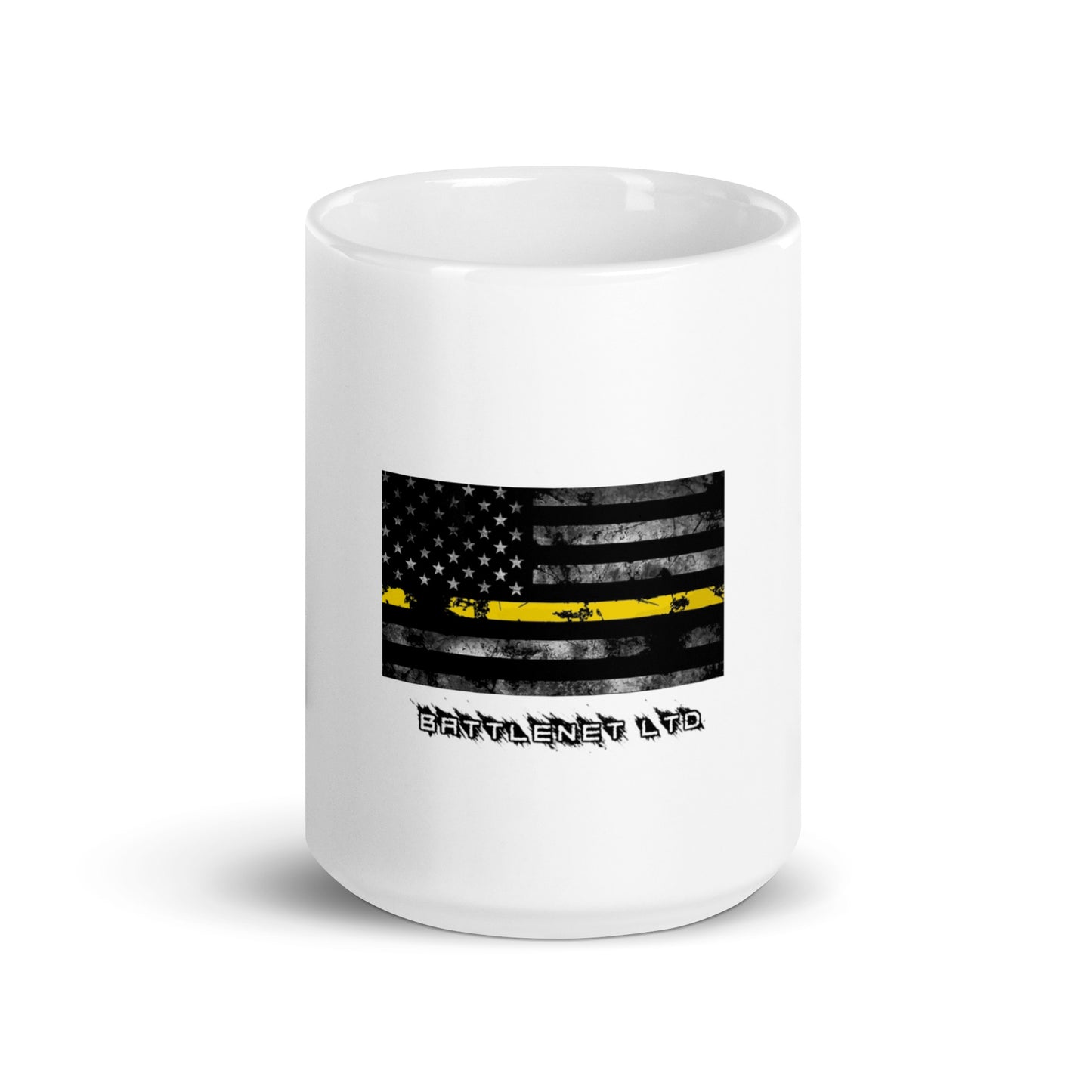 Thin Line DISPATCHER White glossy mug