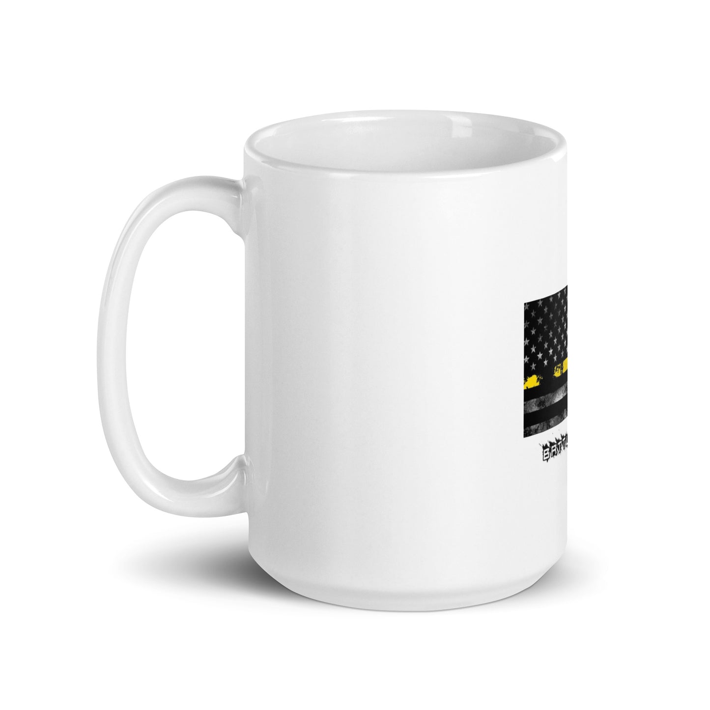 Thin Line DISPATCHER White glossy mug