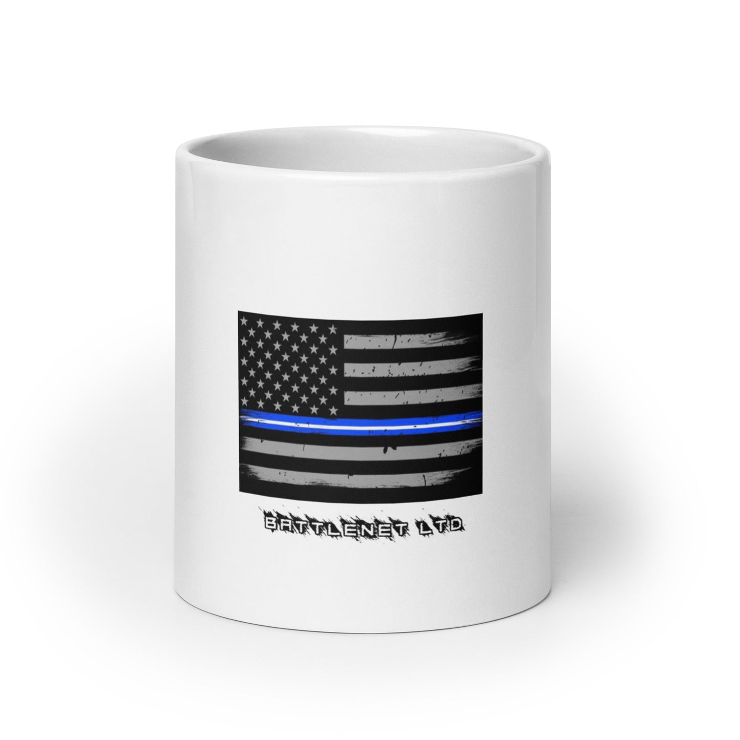 Thin Line EMS White glossy mug