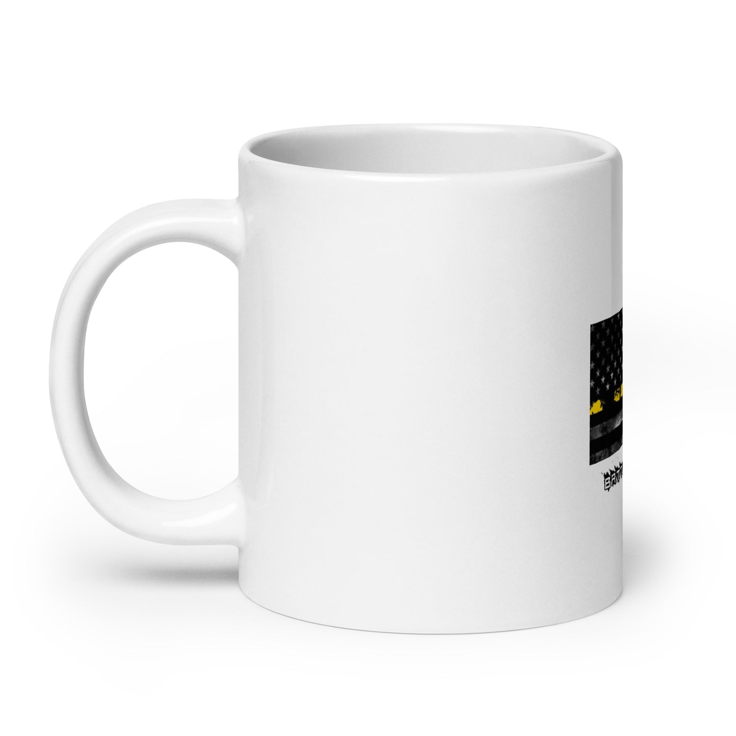 Thin Line DISPATCHER White glossy mug